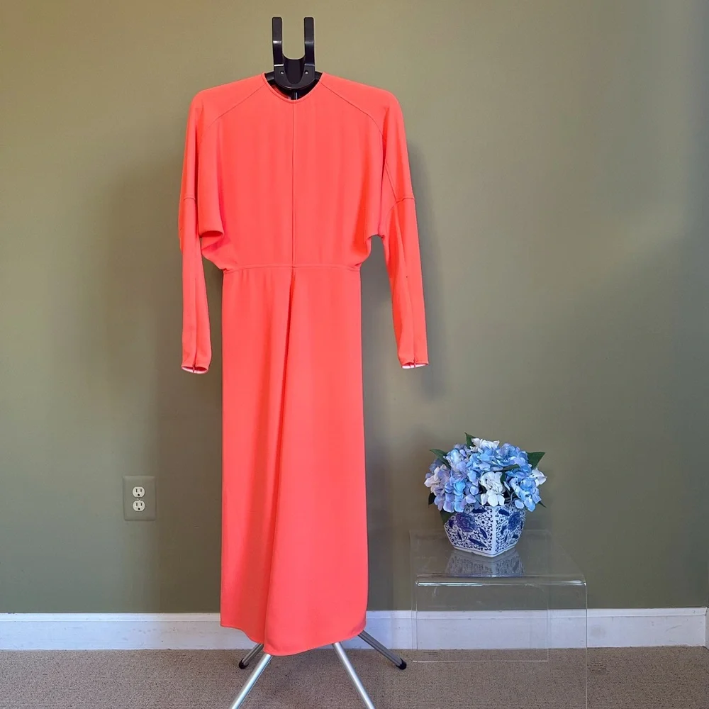 NWT Victoria Beckham Dolman Midi Dress Size 2 Msrp 1350 - Picture 2 of 13